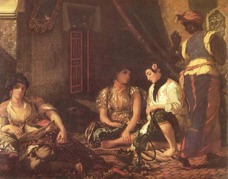Eugene Delacroix Frauen von Algier oil painting picture